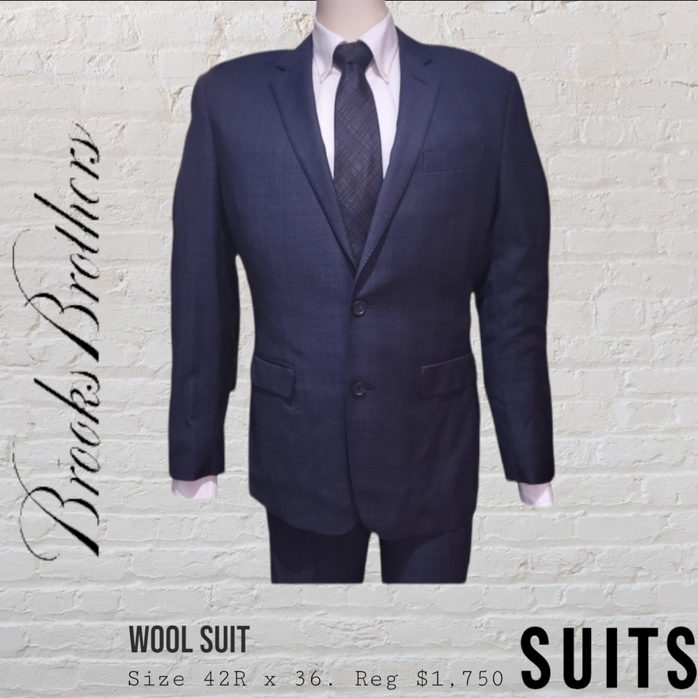 Brooks Brothers 'Saxxon' Glen Check Suit